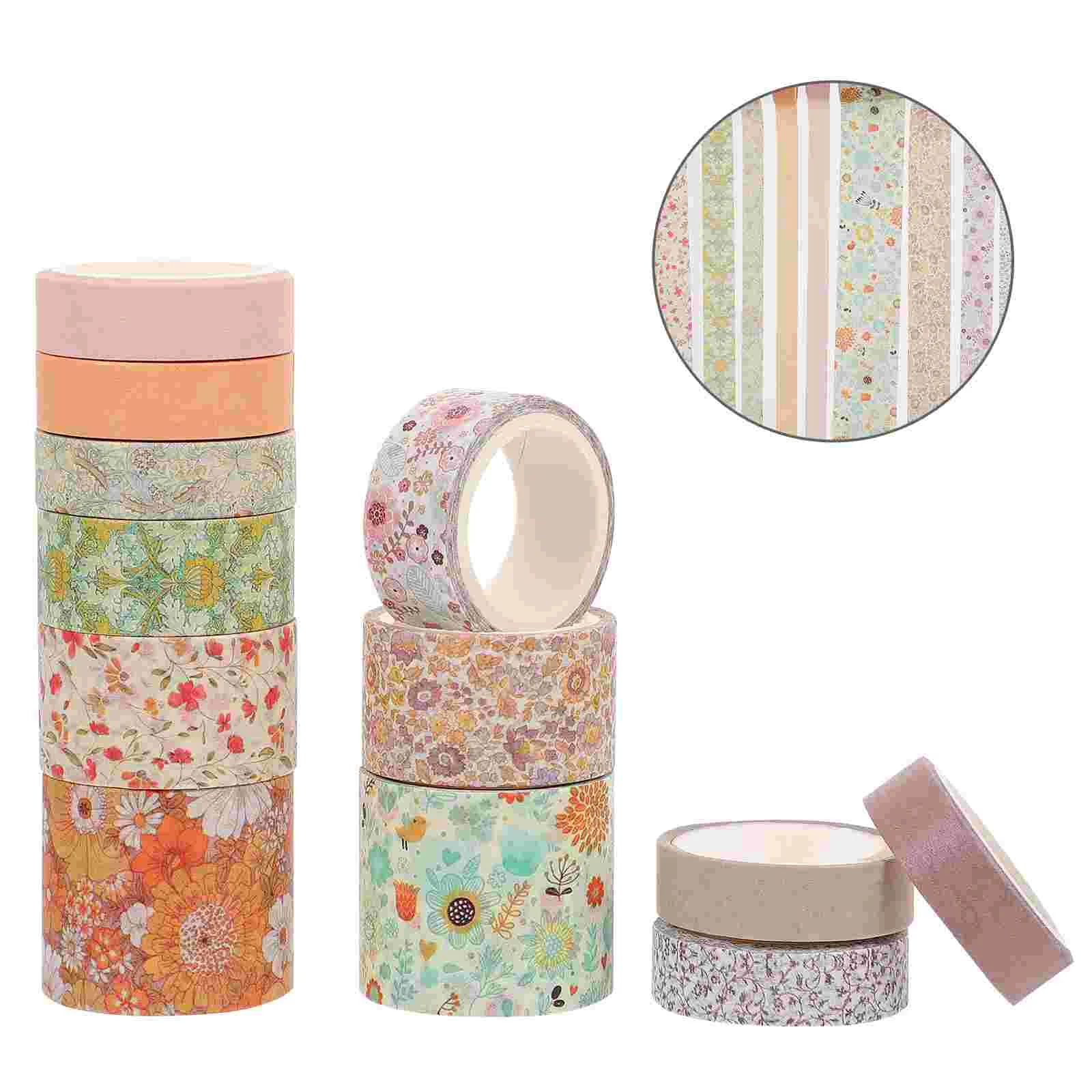 

12 рулонов, Модная стильная маскирующая Васи-лента, Цветочная Васи-лента, декоративная Васи-лента