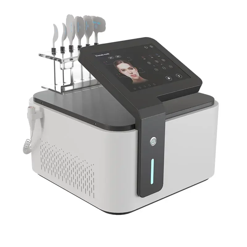 Фото Портативная машина для подтяжки лица Emrf Peface Rf V Line Ems Pe Face Sculpt Machine PE-face RF машина против старения №4