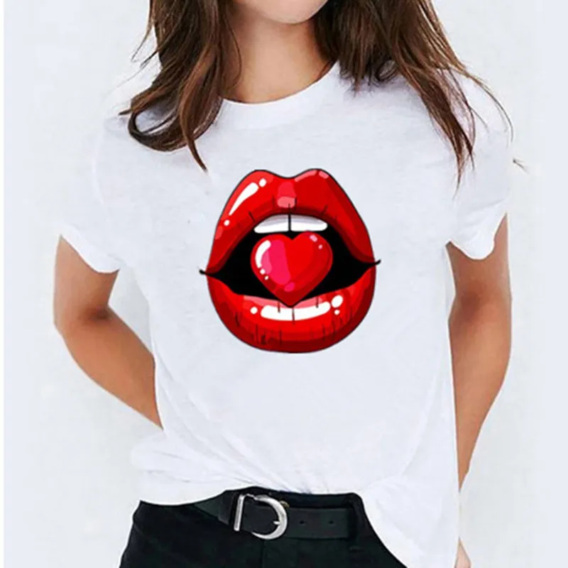 

2021 New Women's T-Shirts Colorful Patterns Casual Tops T-Shirts Summer Short Sleeves Women's T-Shirts Womens B86480