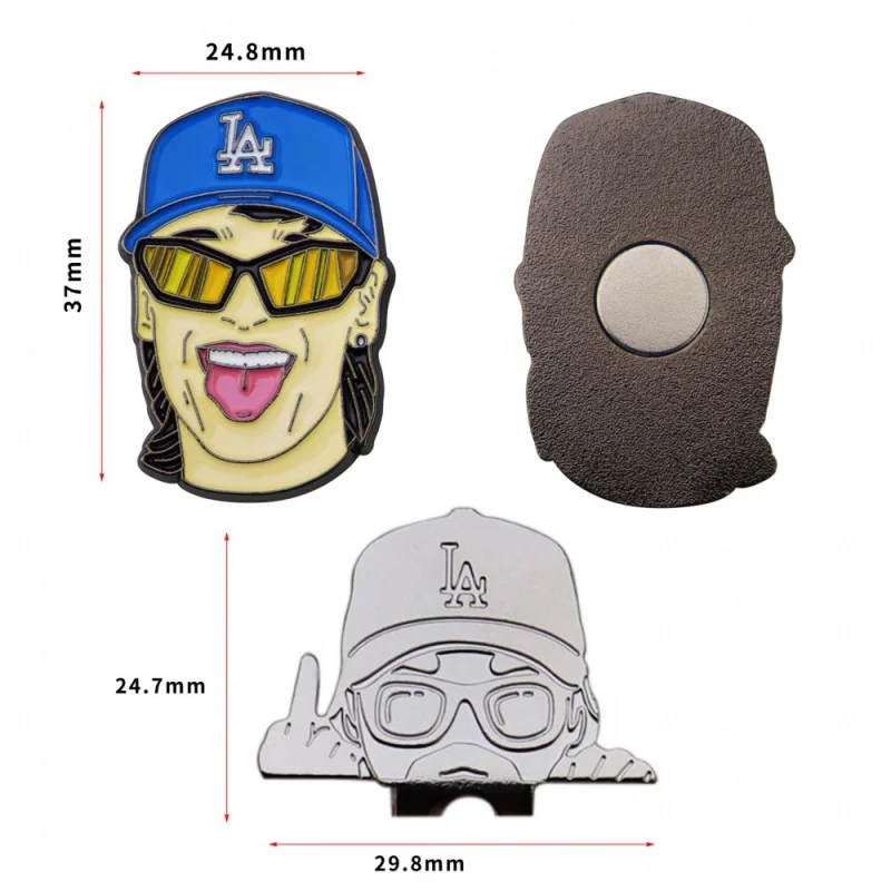 Идеи для самостоятельной сборки кепки мужской маркер мяча гольфа металлический