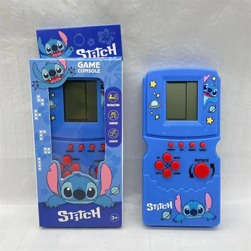 Портативная игровая консоль Disney Stitch головоломка-тетрис детские игрушки