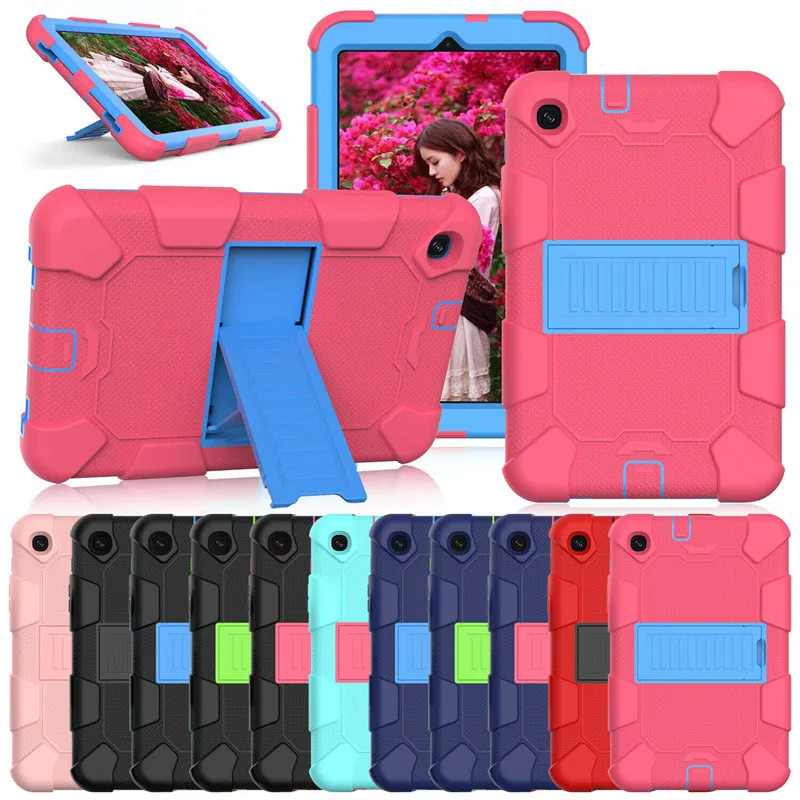 For Samsung Galaxy Tab A 8.4 T307 2020 Cover Shootproof Heavy Duty Hybrid Rigid Armor Stand 3 Layer Protection Case