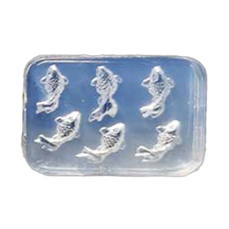 

Silicone Earrings Necklace Pendant Carp DecorationMold Jewelry Making Tool