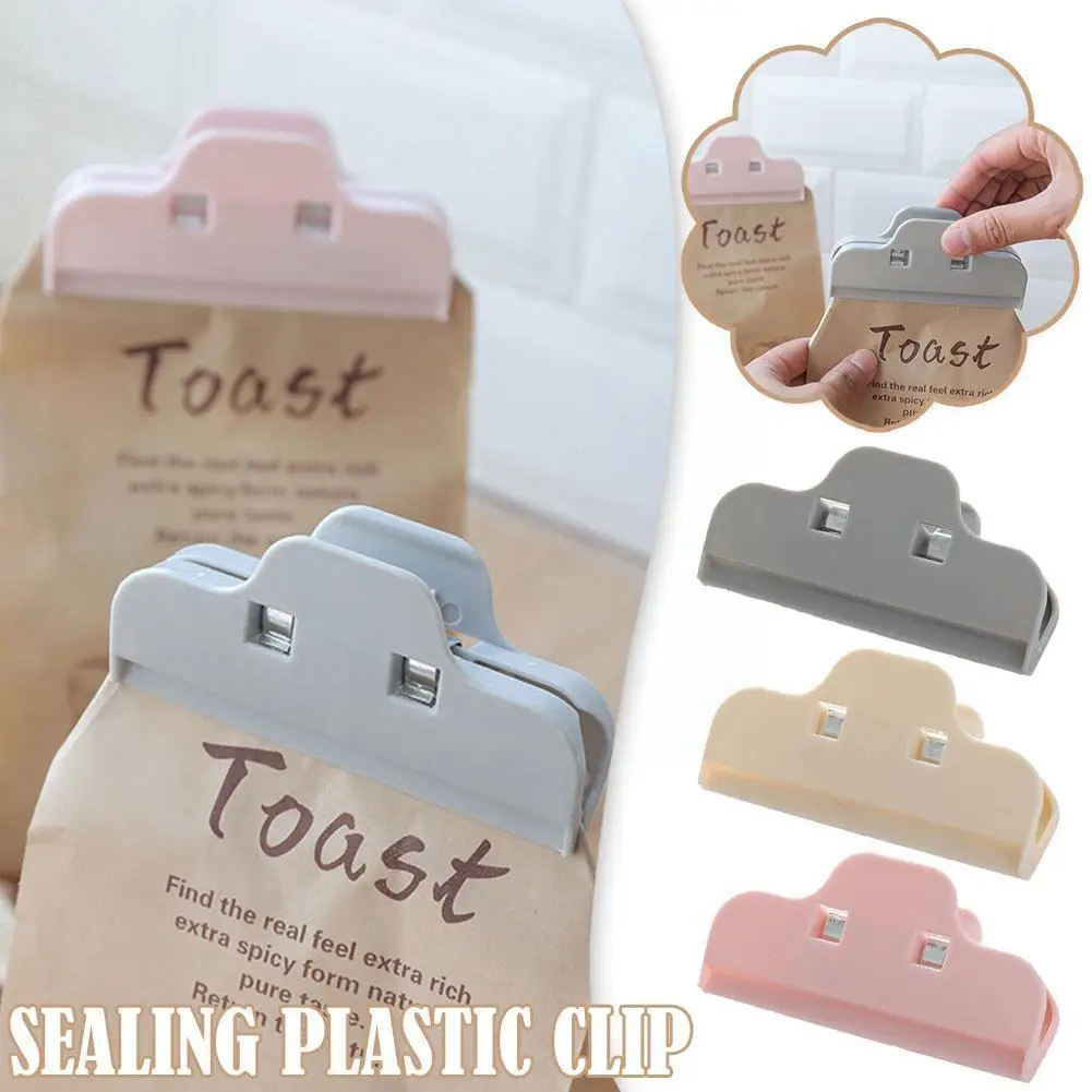 

1pc Sealed Clips Portable Practical Food Snack Sealing Wholesale Bag Clamp Powder Clip Clamp Package Food Multifunctional N2e9