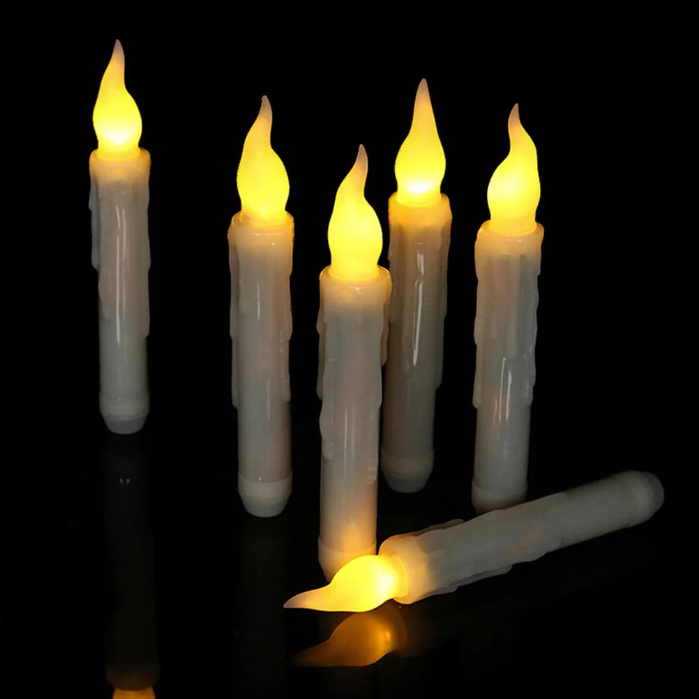 6 шт. пульт дистанционного управления рождественские держатели для чайных свечей