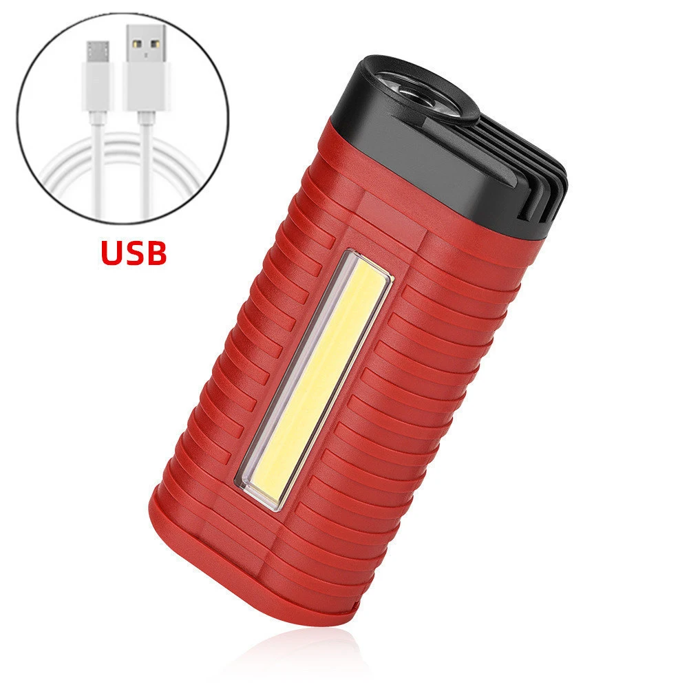 

Emergency LED COB Light Work Light Multifunctional Usb Rechargeable Flashlight Outdoor Camping Fishing Walking Travel