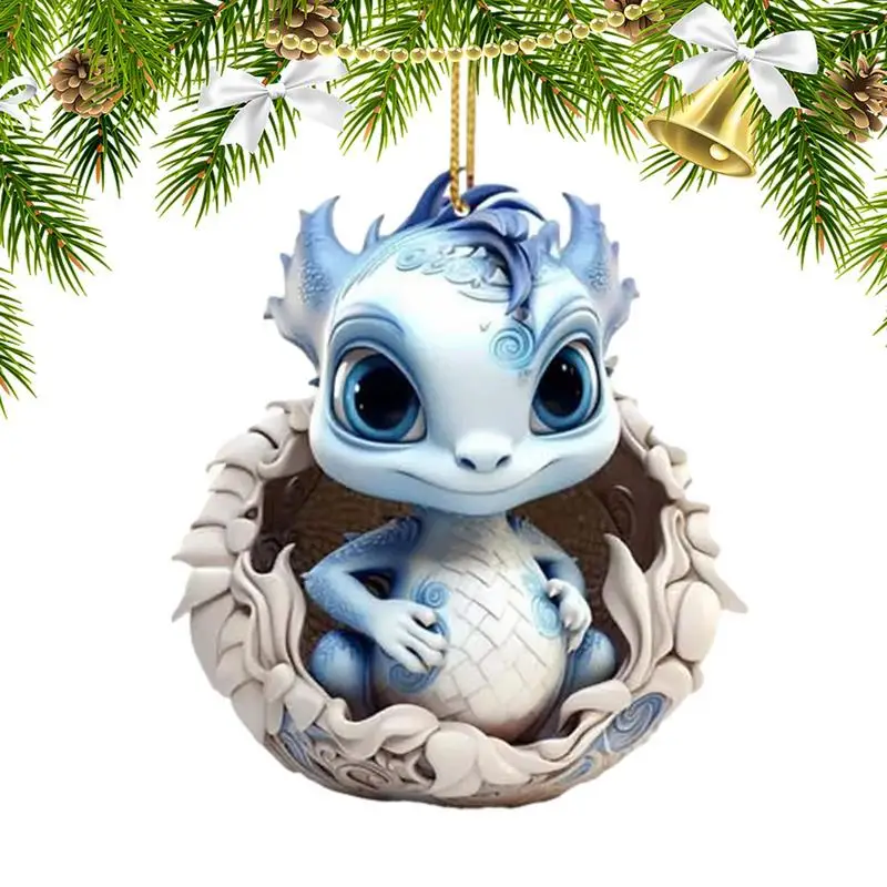 Подвесное украшение в виде дракона 2D акриловая Милая мультяшная Подвеска для