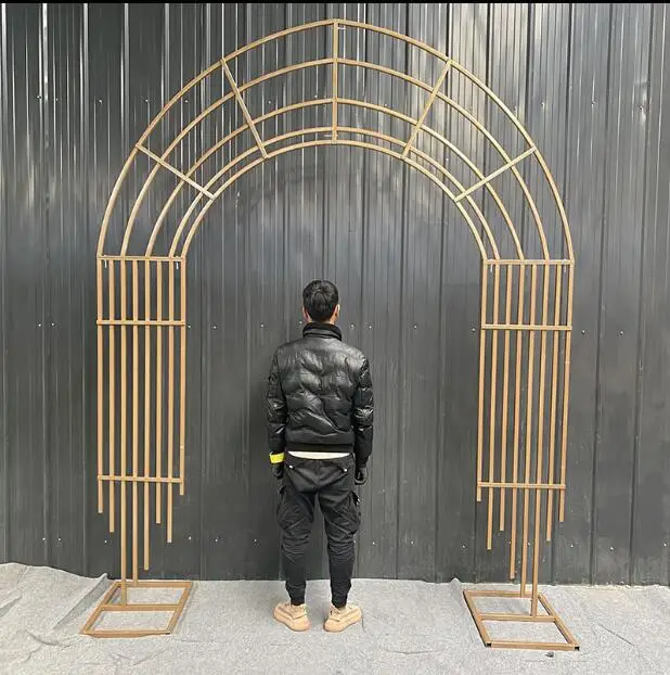 

Custom wedding props iron arch decoration shelf multi-layer arch wedding background shelf wedding hall decoration