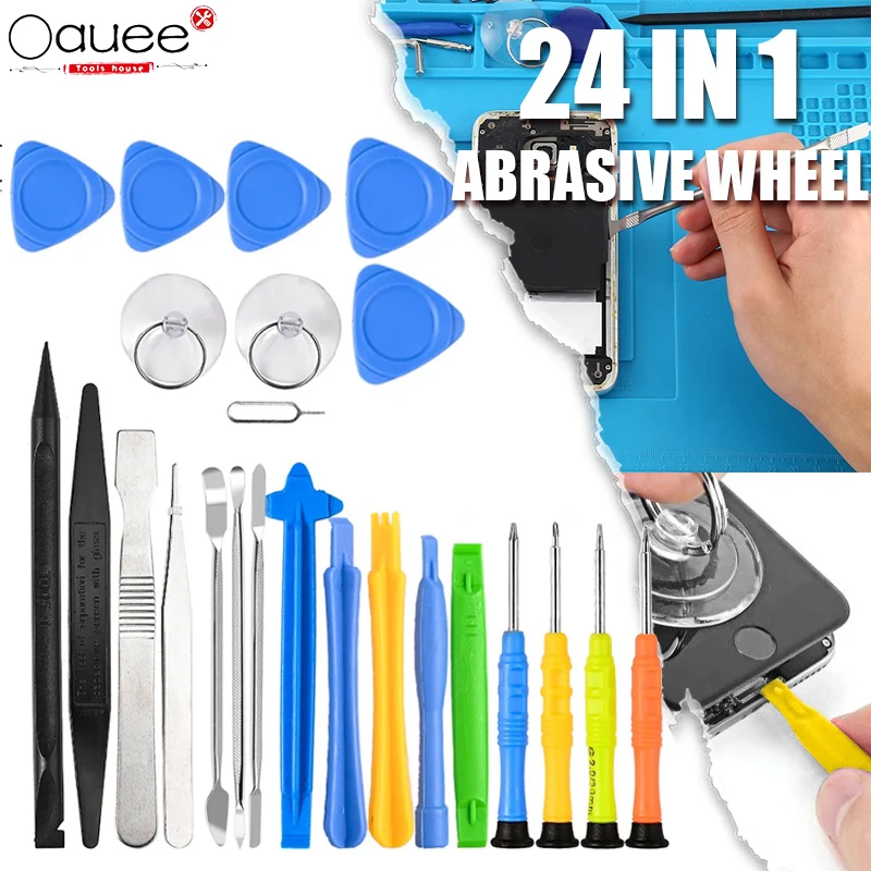 

24 in 1 Mobile Phone Repair Tools Opening Screwdriver Set for Laptop Computer Disassemble Hand Tool Kit Mechanical Workshop Tool