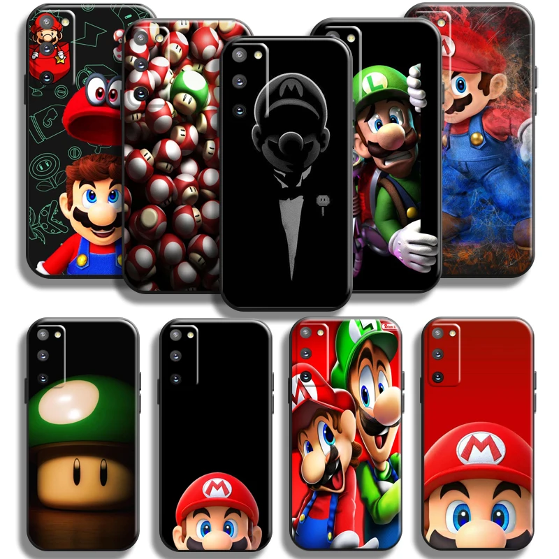 

Cartoon Cute Super Mario Bros For Samsung Galaxy S22 S21 S20 S10 10E S9 S8 Plus S22 S21 S20 Ultra FE 5G Phone Case TPU Carcasa