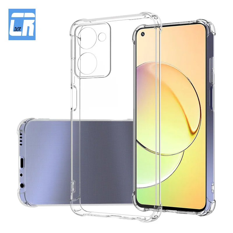 

Luxury Bumper Clear Phone Case for Realme 10 9 8 Pro Plus GT Neo 5 3 3T Shockproof Cover C30 C31 C33 C35 Q5 GT2 Pro Accessories