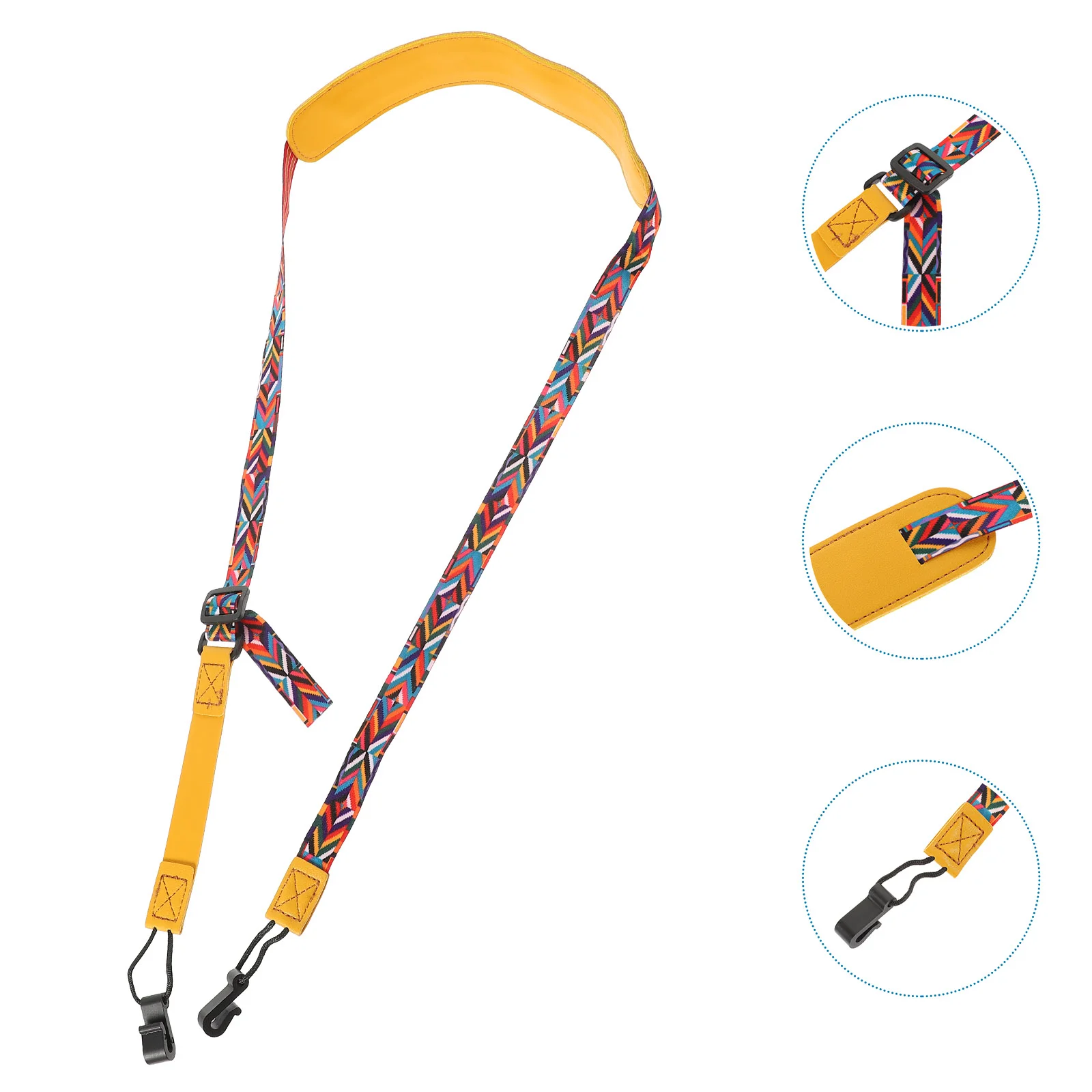 Ремешок для укулеле хлопковая красивая веревка ручной ремешок музыкального