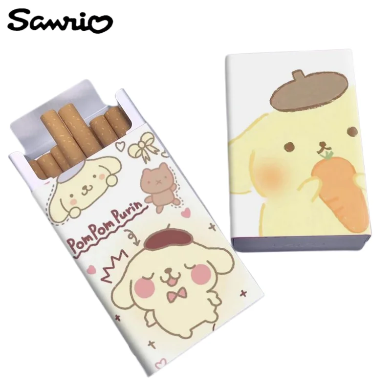 

Sanrio Anime Peripheral Kawaii Cute Pochacco Pompom Purin Cigarette Case Creative Tibetan Smoke Artifact Festival Gift Wholesale