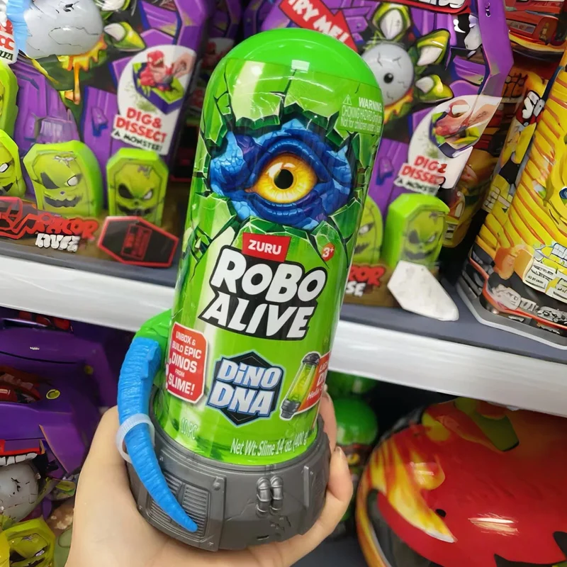 Фото Коллекционная фигурка динозавра Zuru Robo Alive Dino DNA Triceratops Surprise Blind Box Treasure Hunt — игрушка-сюрприз для коллекционеров, подарок №4