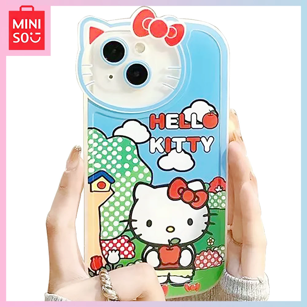 

Miniso Hello Kitty Iphone 13Promax All-Pack 12Pro мягкий 11 мультфильм Xr Силиконовый 7/8P чехол для телефона для девочек подарок на день рождения Рождество