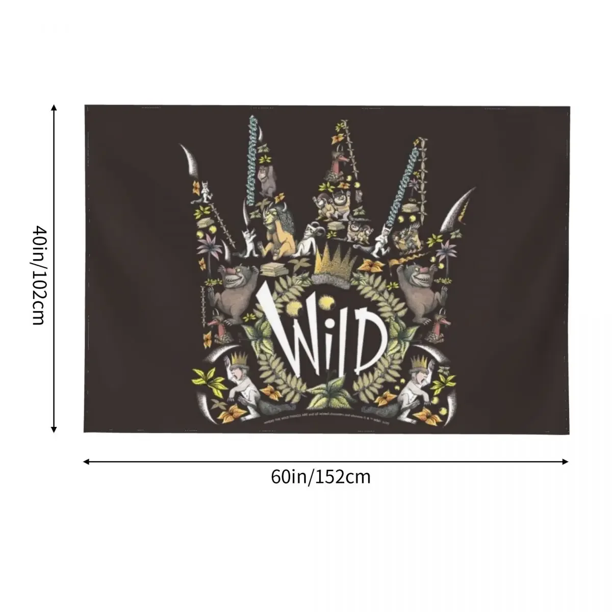 Настенный гобелен Wild Things Crown Collage