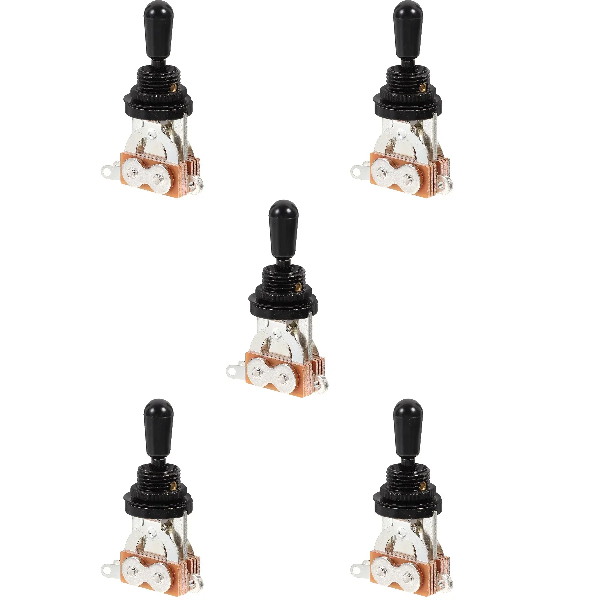

Set 5 Guitar Three Position Switch Mini Accessories Electric 3-Way Toggle Supplies Pickup Plastic Selector