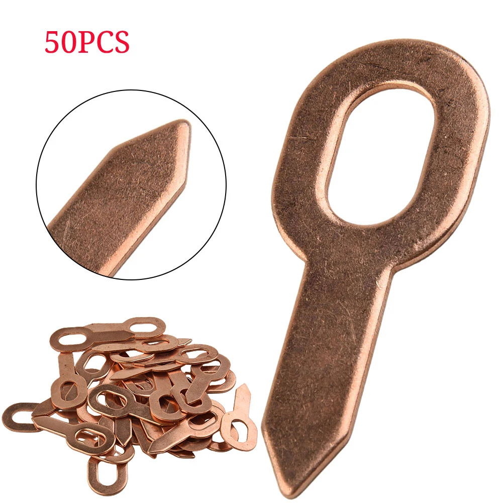 

50/100X Dent Puller Rings For Spot Welding Welder Car Body Panel Pulling Washer Tool 55mm Copper-plated Automotive Repair Tools