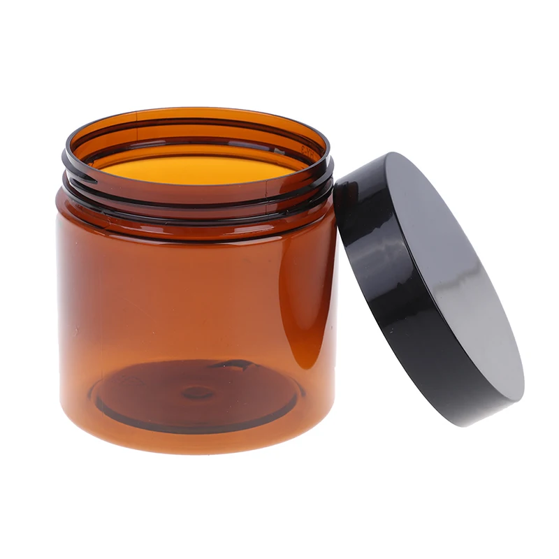 

200ml Amber Brown Cosmetic Face Cream Bottles Lip Balm Sample Container Jar Pot Makeup Store Vials