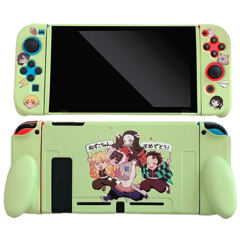 

Мягкий чехол для Nintendo Switch с аниме «рассекающий демонов», чехол для консоли, контроллера NS JoyCon, игровые аксессуары