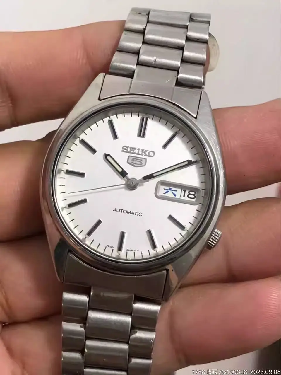 

Подержанные мужские часы Seiko 5 с автоматическим механизмом 7S26A