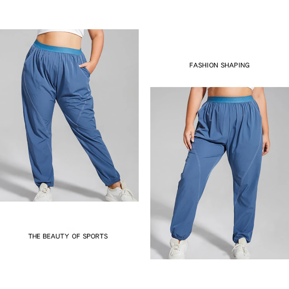 New In High Quality Baggy Joggers Women Running Yoga Fitness Casual Sport Pants Loose Comfortable Trousers Black Blue Brown