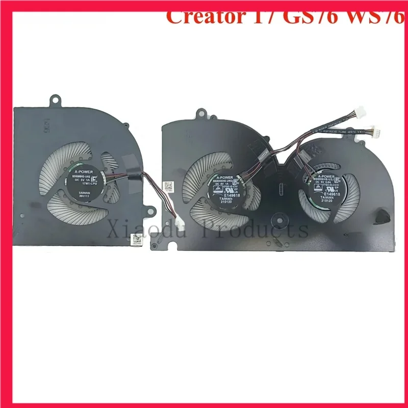 Кулер для ноутбука MSI GS76 WS76 Creator 17 Stealth 11UE 11UG 11UH