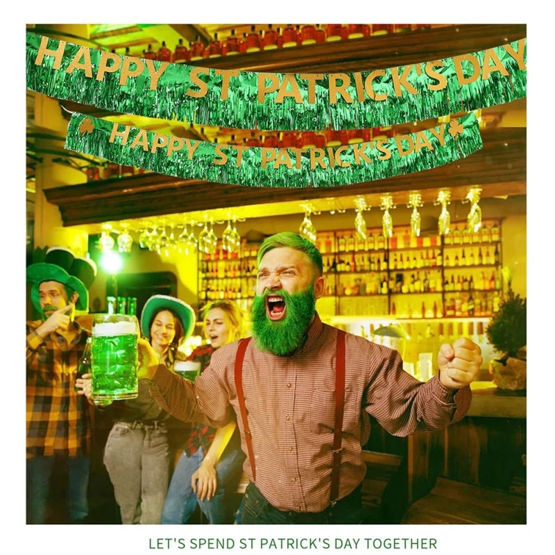 Праздничное украшение ко Дню Св. Патрика темно светильник ые наклейки на удачу