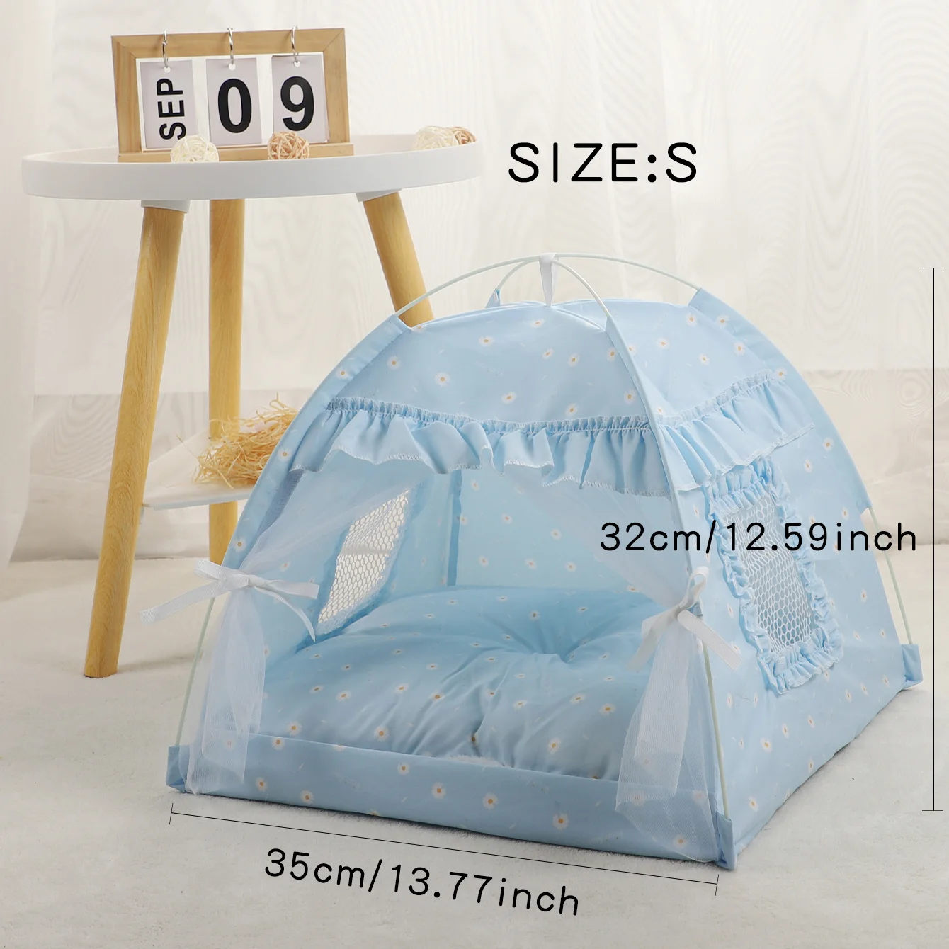 Полузакрытый палатка из кружева для домашних животных складной удобный и