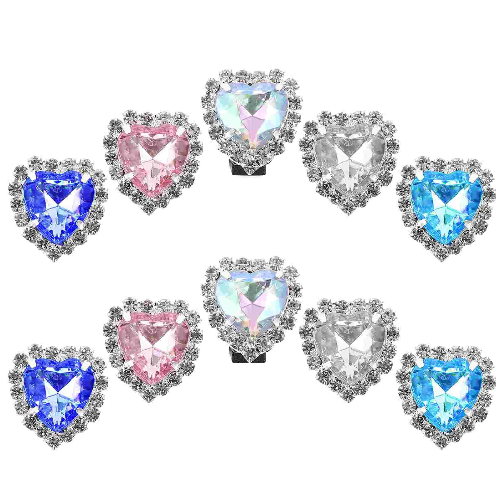 

12 Pcs Shoe Buckle Gemstones Kids DIY Charm Sports Shoes Aluminum Alloy Miss