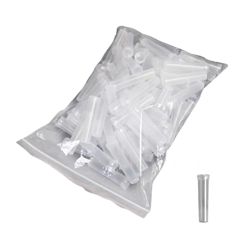 

2 Colors 1 Set Unique Sturdy Transparent Plants Growing Tube Reusable Plants Growing Tube Lightweight for Gifts