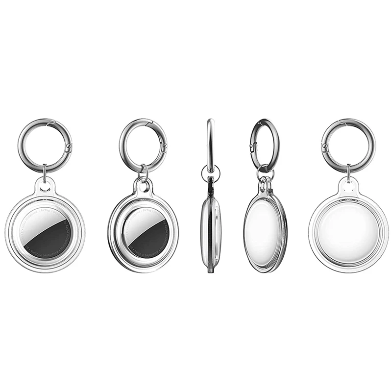 

8 упаковок защитный чехол для Apple Airtag, силиконовый брелок, совместимый с держателем Air Tag с кольцом для ключей