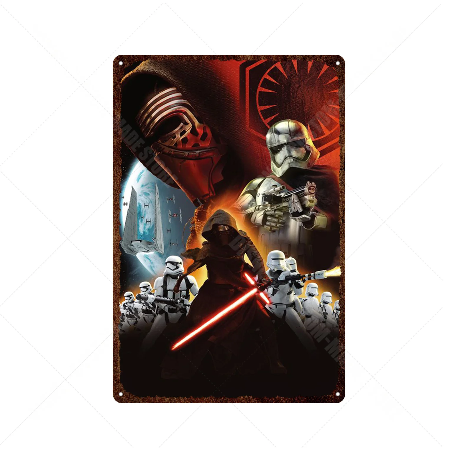 Плакаты из фильма Звездные войны жестяные таблички с изображением супергероев