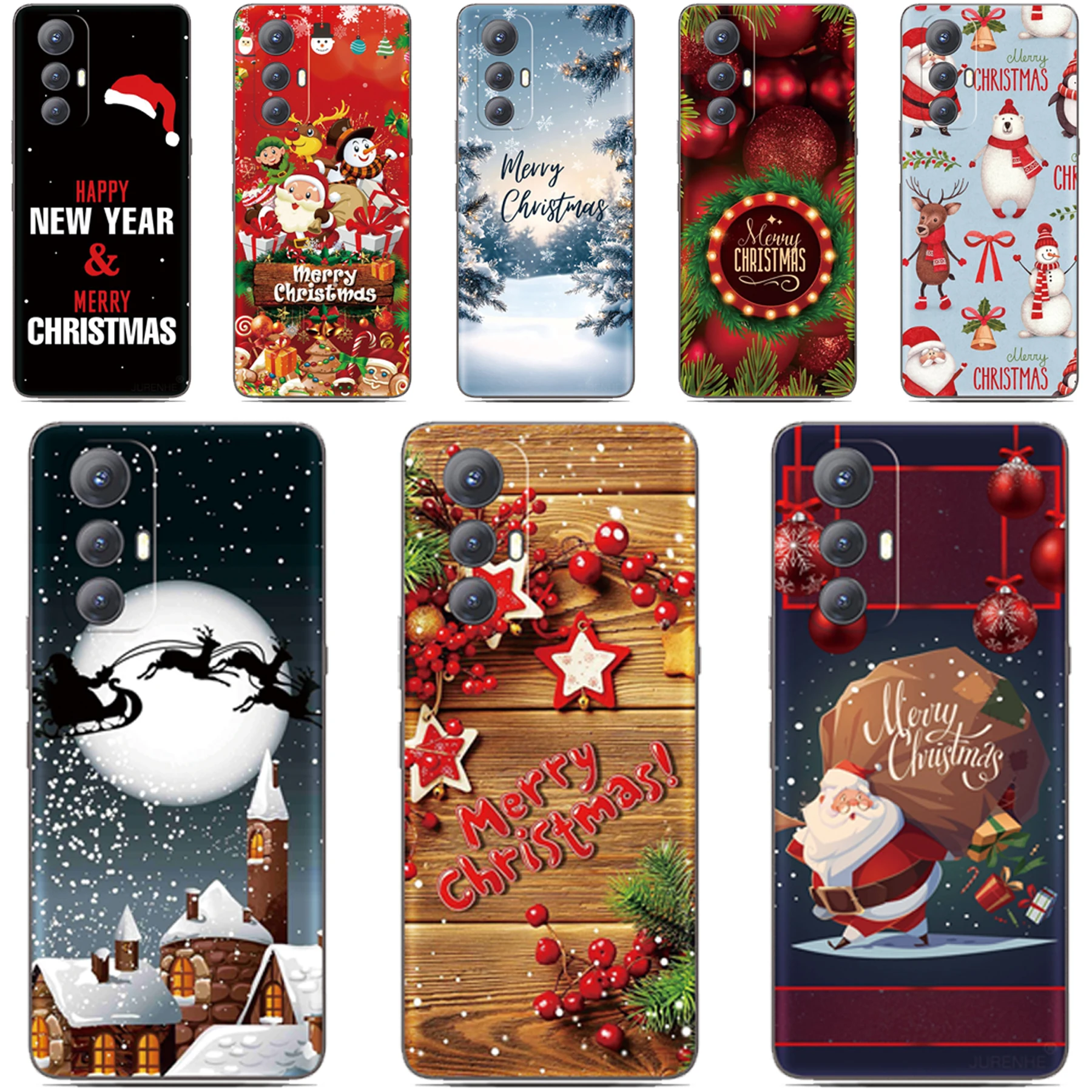 Фото Рождественский подарочный чехол для телефона Sharp Aquos R11 R10 R9 R2 Compact Wish 6 5 4 Sense 10 9 8 3 Lite или задняя крышка с индивидуальным именем или изображением №1