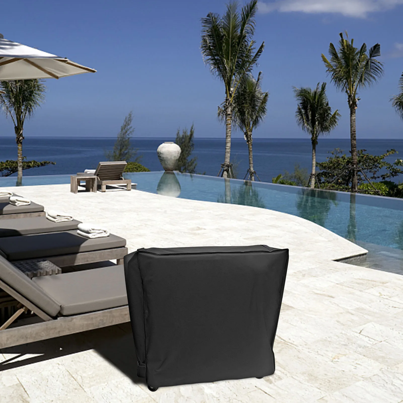 

Cooler Cart Covers Cold Drinks Trolley Rain Covers Waterproof Rolling Cooler Cart Cover For Outdoor Patio Garden Party Shade