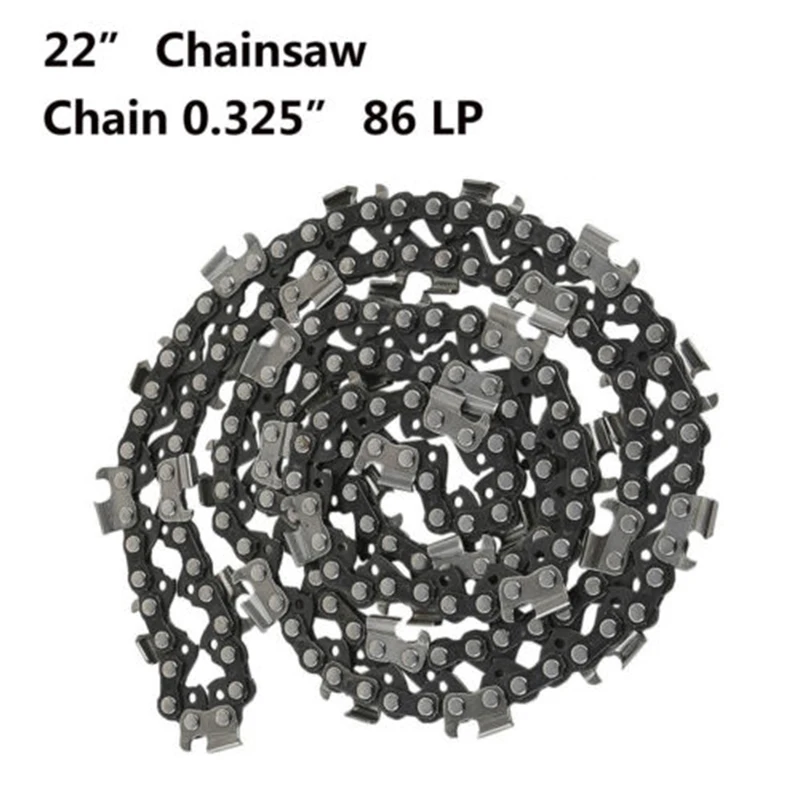 

22inch Saw Chain Blade 0.325"LP Pitch 0.058 Gauge 86DL Drive Link For Chainsaw Household Pitch Saw Blade Wood Cutting Tool New
