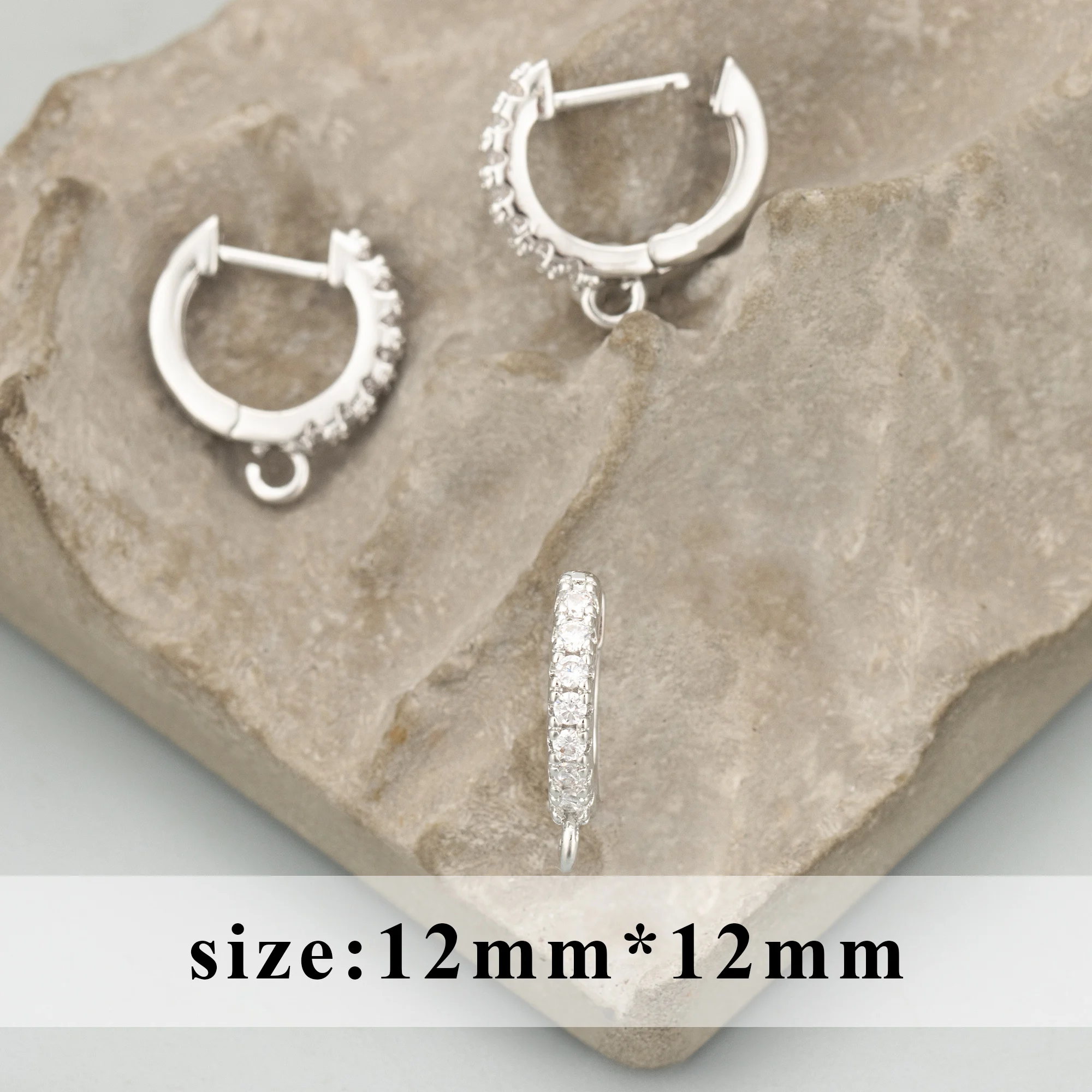 Фото GUFEATHER, 6 шт./лот, MG23, ювелирные аксессуары, PVD, родиевое золото 18 карат, медь, цирконы, подвески, крючки с застежкой, изготовление ювелирных изделий №5