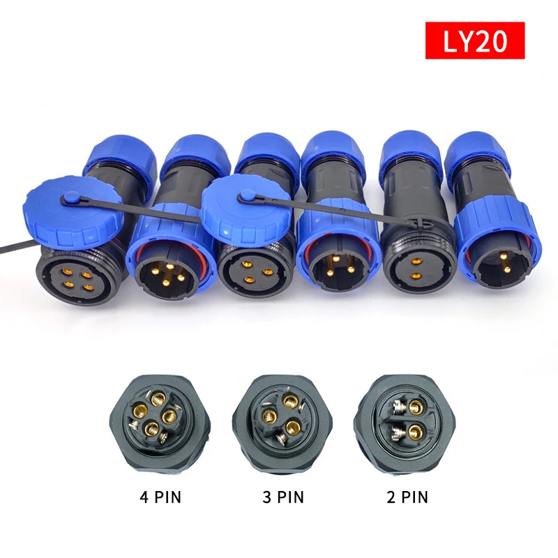 

Водонепроницаемый авиационный 3-контактный разъем IP67, кабельный разъем, промышленное винтовое соединение, штекер, гнездо, медный 2/4/5, провод...