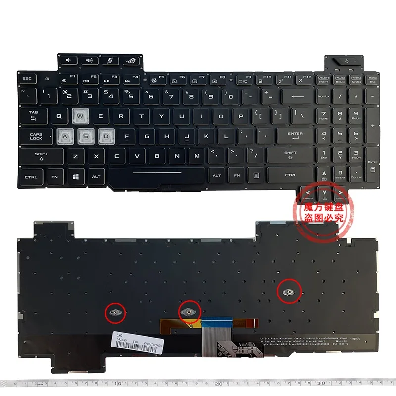 

New Laptop US Keyboard Backlight for ASUS ROG Strix Scar II GL704 GL704S7CM GL704GM GL704GV GL704GV-DS74 GL704GW