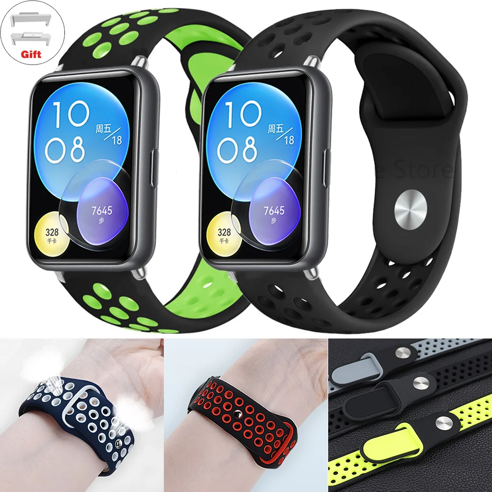 

silicone band For huawei fit 2 strap smart watch Breathable wristband Sport correa vitality bracelet huawei fit2 NEW Accessories