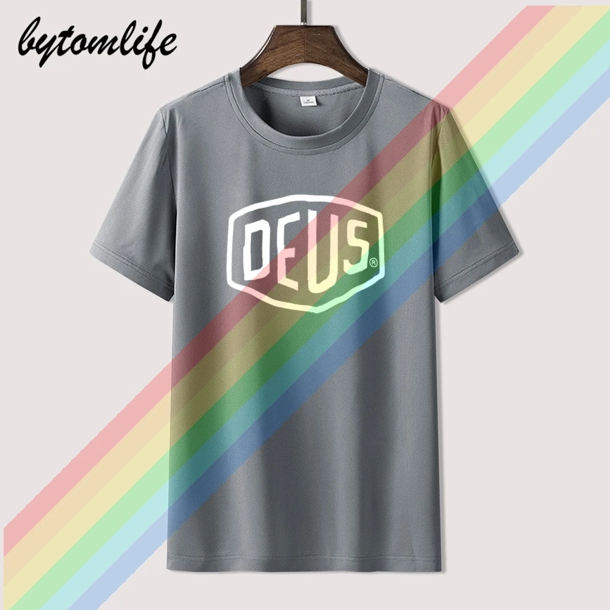 

Deus T-shirt Ex Machina Simple Summer Print Black T Shirt Clothes Popular Shirt Cotton Tees Amazing Short Sleeve Unique Men Tops