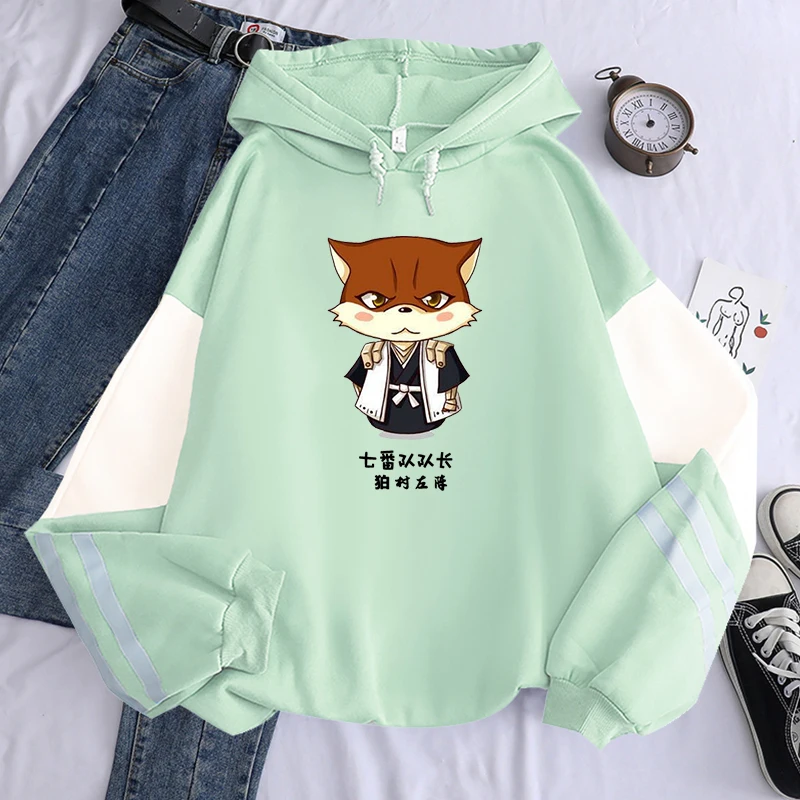 Отбеливающие толстовки в стиле Харадзюку С аниме для мужчин и женщин забавные