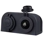 Универсальный Водонепроницаемый двойной разъем питания прикуривателя, профессиональный прикуриватель с подставкой для палатки, автозапчасти