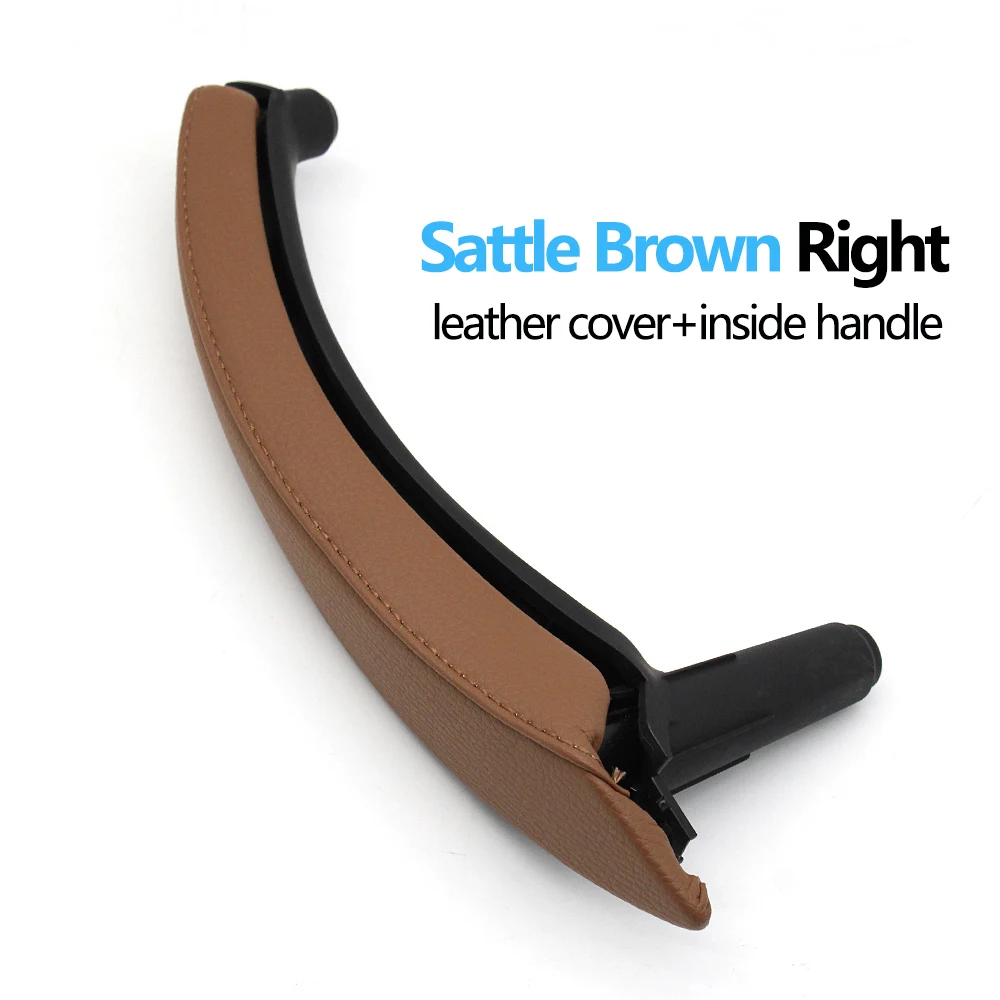 

Внутренние пассажирские двери LHD RHD, ручка с кожаной наружной крышкой для BMW X5 X6 E70 E71 E72