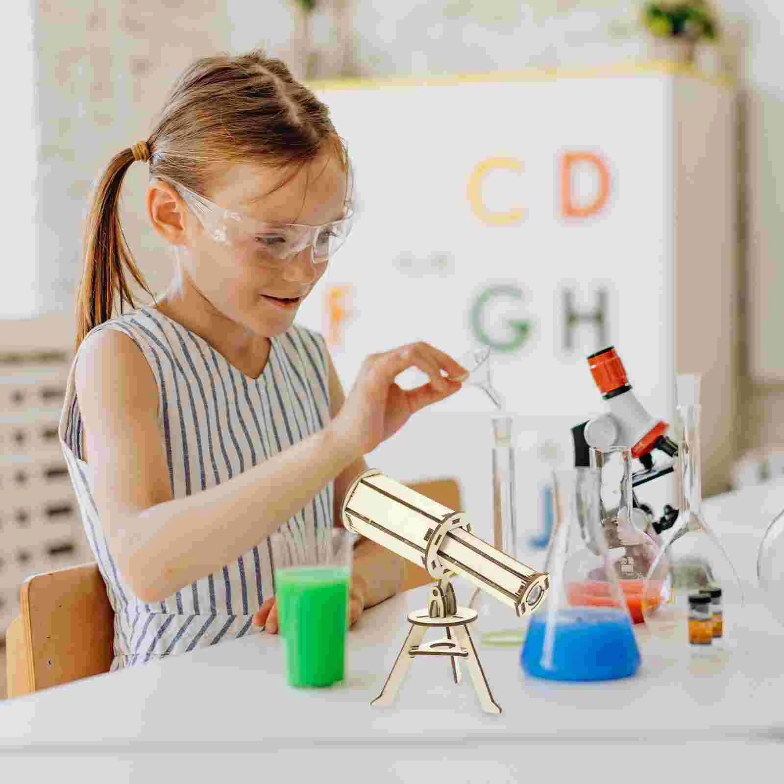 

2 Sets DIY Kids Toy Science Learning Kit Material Toys Children Scientific Wood Experiment Explore