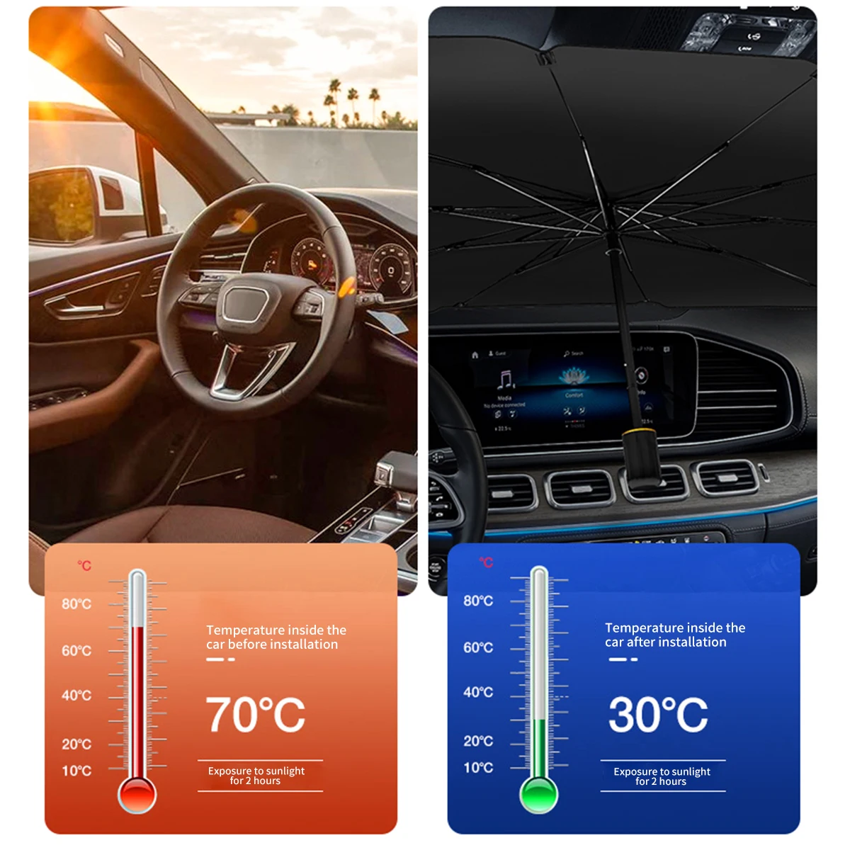 Солнцезащитный козырек на лобовое стекло Tesla Model 3 S Y 2022 |