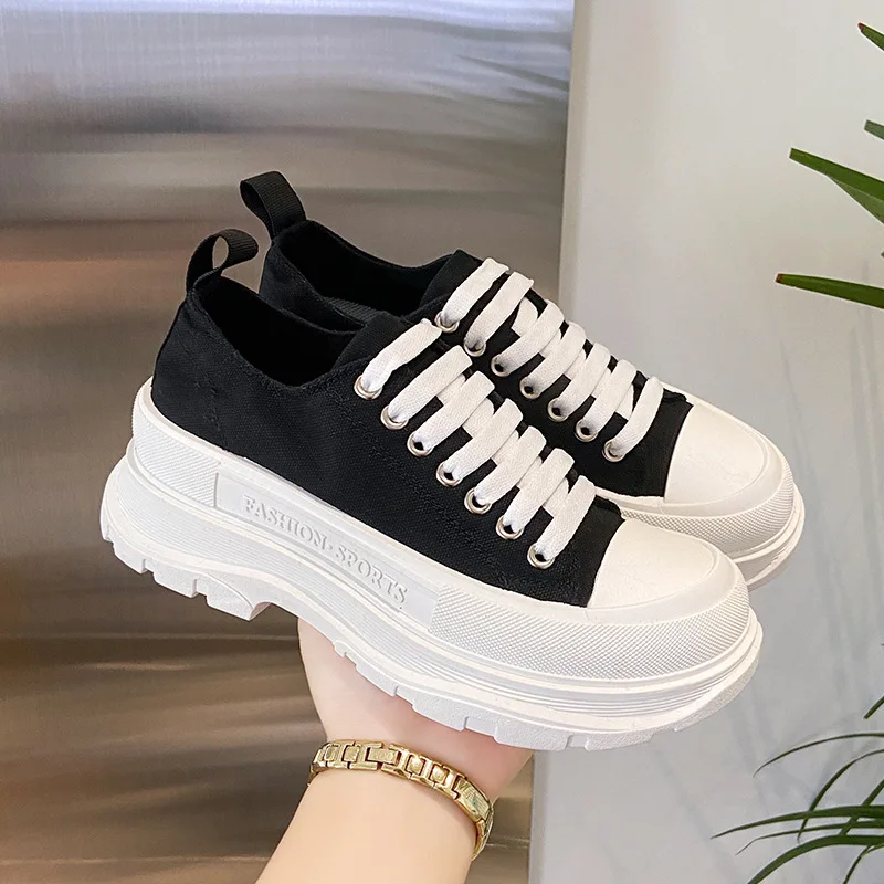 2023 Autumn New Platform Canvas Couple Casual Internet Celebrity Men's and Women's Fashion Shoes