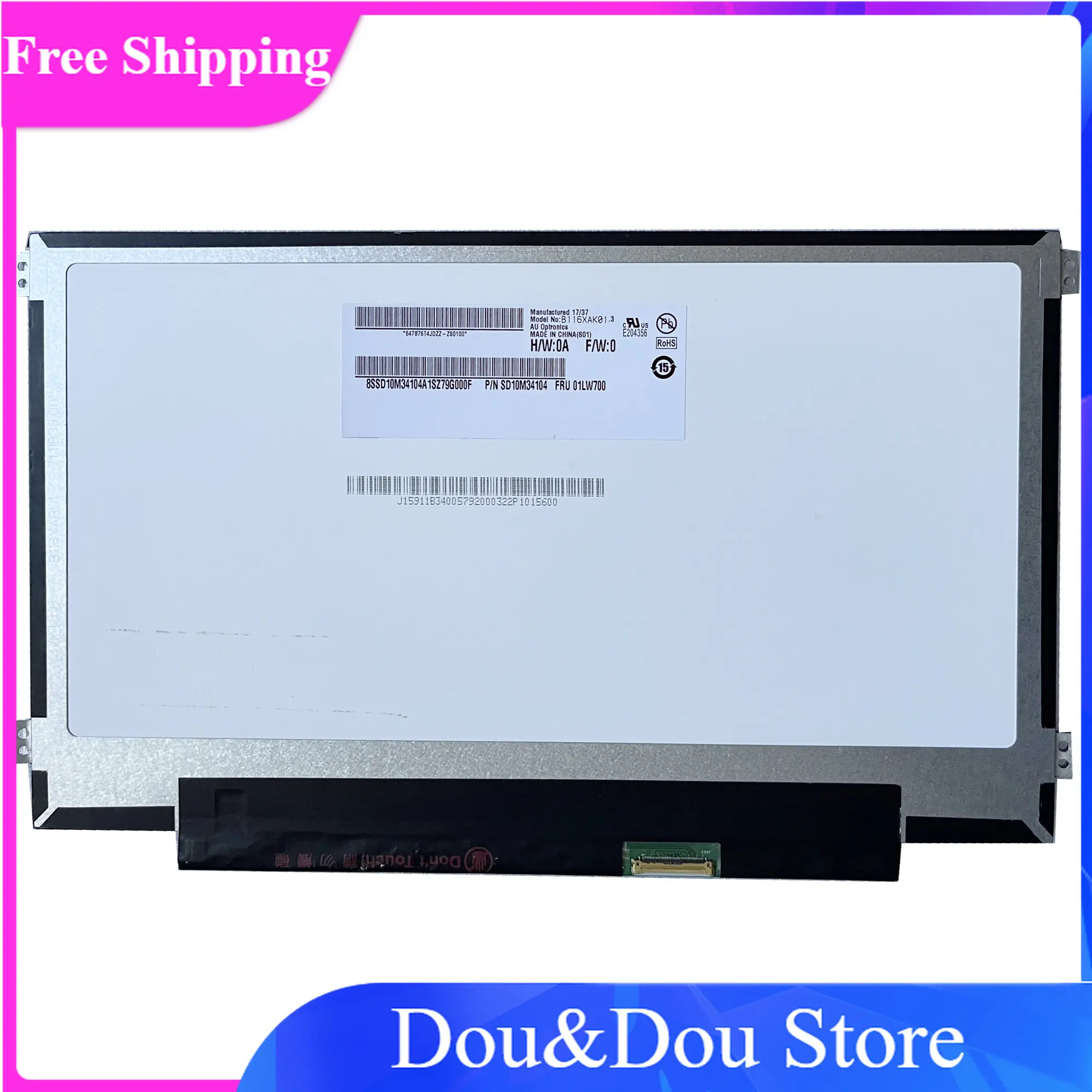 

B116XAK01.3 1366×768 40 pins resolution EDP Panel 11.6 inch Laptop LCD screen