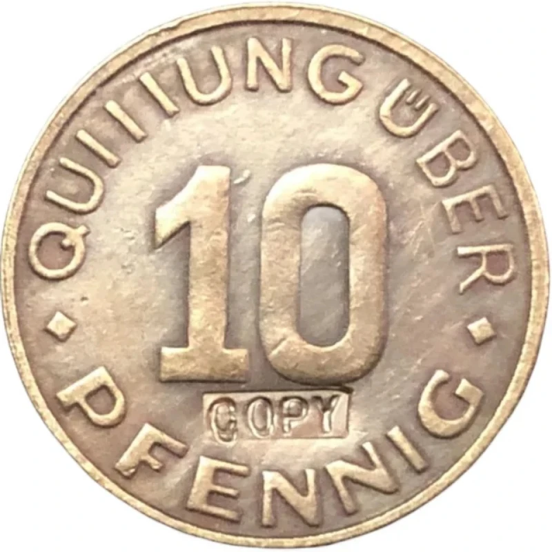 

Медная монета Польша 1942 год 10 Pfennig Lodz 2-е излучение