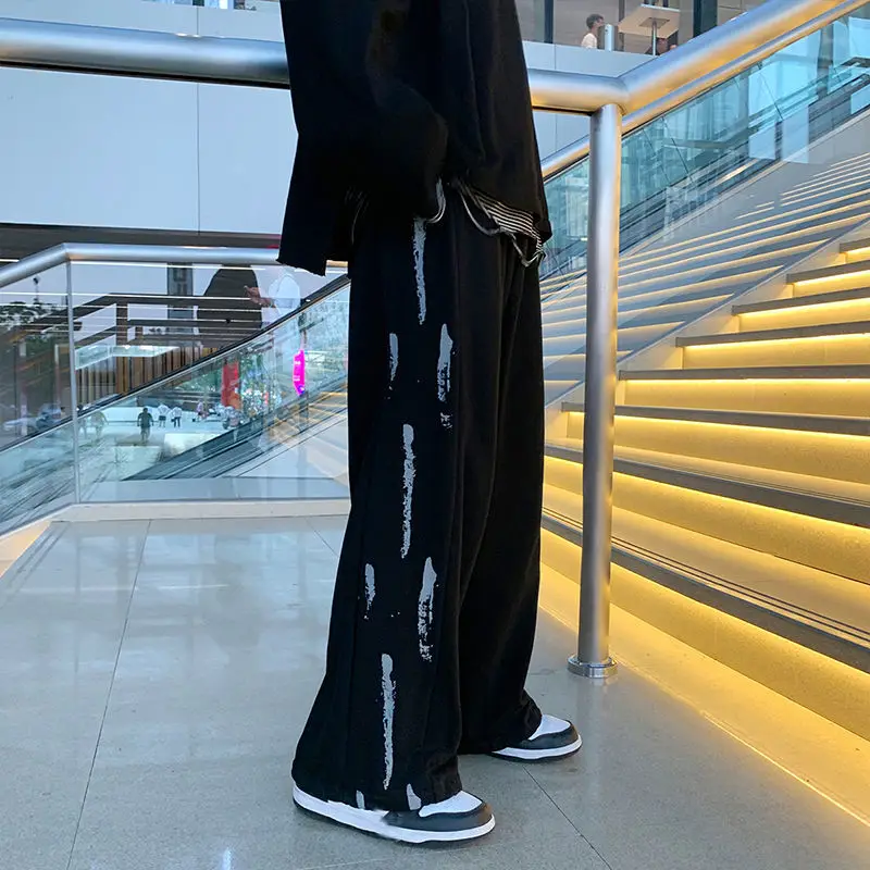 

WOOFIN Basic Lover Unisex Spring And Summer Loose Straight Pants With Side Stripes And Hiphop Casual Pants Pantalones In Stock